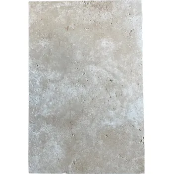 Dlažba TRAVERTIN YVORY standart honed 40,6 x 61 x 2,5 cm (tl.25 mm , broušený + oml. hrany)