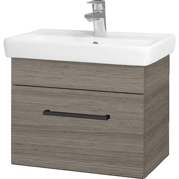 Koupelnový nábytek Dřevojas Koupelnová skříňka SOLO SZZ 55 - D03 Cafe / Úchytka T06 / D03 Cafe