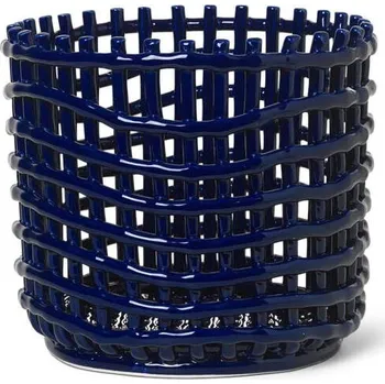 Organizér oblečení Ferm Living Organizér Ceramic Basket Large, blue