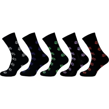 Dámské ponožky Dámské ponožky NOVIA | Lycra TLAPIČKY 1082 - balení 5 párů Velikost: 23-25 ( 36-38 )