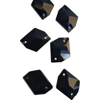 Drahý kámen Elis COSMIC - 13x17mm Jet