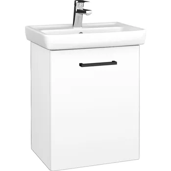 Koupelnový nábytek Dřevojas Koupelnová skříňka DOOR SZD 50 - N01 Bílá lesk / Úchytka T06 / M01 Bílá mat / Pravé