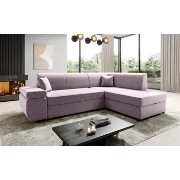 Sedací souprava Rozkládací rohová sedačka FELIXIA růžová II