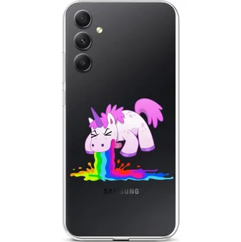 Pouzdro na mobilní telefon Kryt Samsung A34 Rainbow Splash (obal neboli pouzdro na Samsung A34)