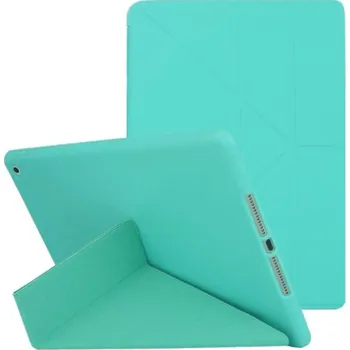 Pouzdro na mobilní telefon Pouzdro s origami stojánkem pro iPad 10,2" (2019-2021) - tyrkysové