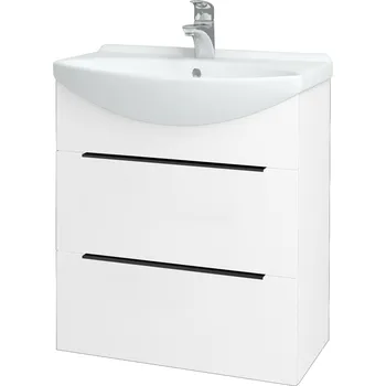 Koupelnový nábytek Dřevojas Koupelnová skříňka TAKE IT SZZ2 65 - N01 Bílá lesk / Úchytka T07 / N01 Bílá lesk