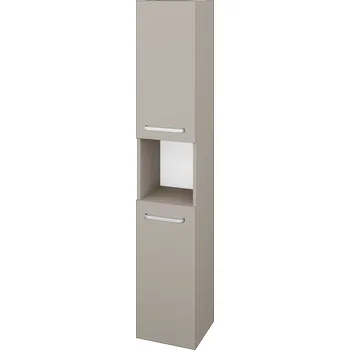 Koupelnový nábytek Dřevojas Vysoká skříň DOS SVD2O 35 - N07 Stone / Úchytka T01 / N07 Stone / Levé