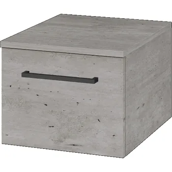 Koupelnový nábytek Dřevojas Nízká skříňka DOS SNZ1 40 - D01 Beton / Úchytka T06 / D01 Beton