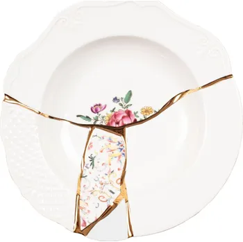 Talíř Hluboký talíř KINTSUGI 3 Seletti 22 cm bílý