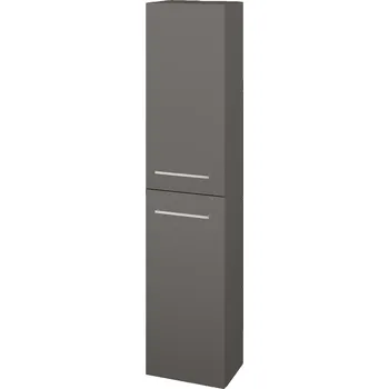 Koupelnový nábytek Dřevojas Vysoká skříň DOS SV1D2 35 - N06 Lava / Úchytka T04 / N06 Lava / Pravé