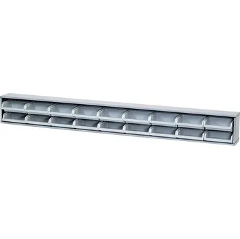 Küpper 13047 lišta skladových boxů , (š x v x h) 1200 x 140 x 100 mm, šedá, 1 ks