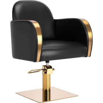 Kadeřnické křeslo Kadeřnické křeslo MALAGA - zlato černá