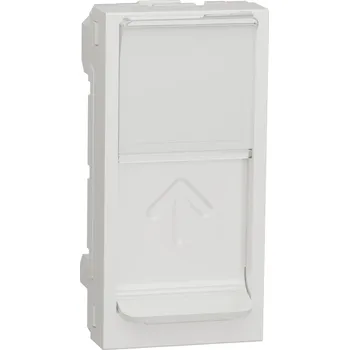 vypínač deska centrální RJ45 S-ONE 1M, Bílá Unica NU941018