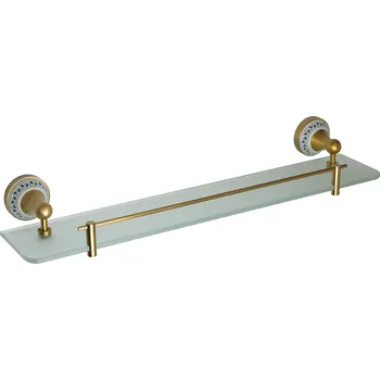 Drátěná police Bemeta KERA: Polička skleněná s hrazdou, 600 mm