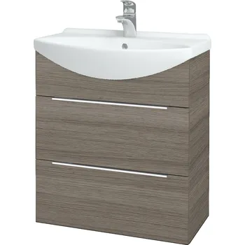 Koupelnový nábytek Dřevojas Koupelnová skříňka TAKE IT SZZ2 65 - D03 Cafe / Úchytka T05 / D03 Cafe