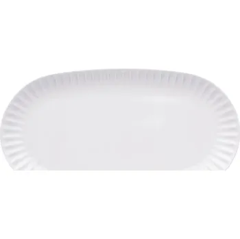 Podnos oválný, 37 cm, bílý, Ribby, čeaký porcelán, G. Benedikt