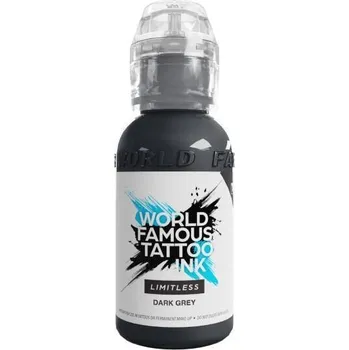 Tetovací barva WORLD FAMOUS LIMITLESS - DARK GREY 1 - 30ML