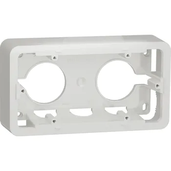 Elektroinstalační krabice krabice na omítku dvojnásobná, Bílá Unica Pro NU840418