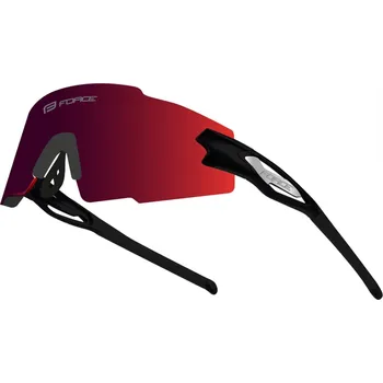 cyklistické brýle brýle FORCE MANTRA černé, červené zrc. sklo,doprava od 79,-kč