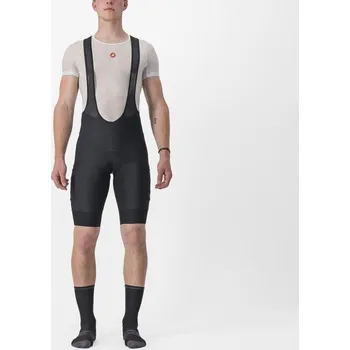 Cyklistické kalhoty Pánské kraťasy s laclem Castelli Unlimited Cargo Black Podkarta: 3XL