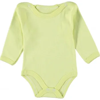 Dětské body dlouhý rukáv sv. zelené 56