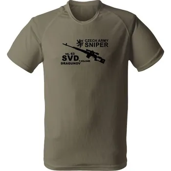 Funkční tričko SVD DRAGUNOV CZECH ARMY SNIPER - olivová