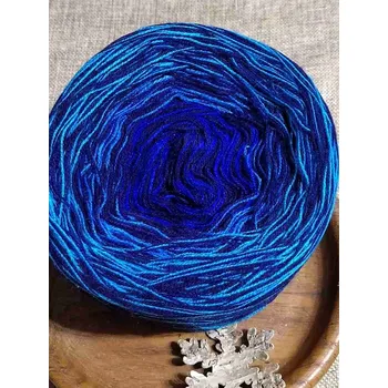 Příze Duhové klubíčko 3 nitka tmavě modrá tyrkys