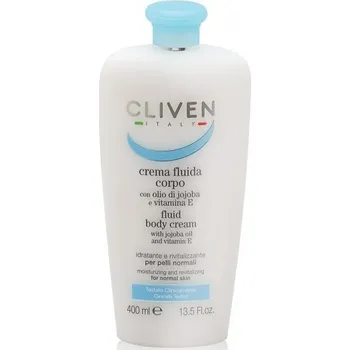 Tělový krém Cliven Cliven Tekutý tělový krém pro normální pokožku s jojobovým olejem a vitamínem E - 400 ml CP-CL99998704