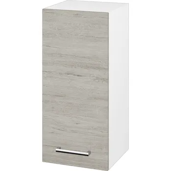 Koupelnový nábytek Dřevojas Horní skříňka SYD 35 - N01 Bílá lesk / Úchytka T03 / D05 Oregon / Levé