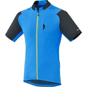 cyklistický dres SHIMANO Explorer dres, lightning modrá, XL