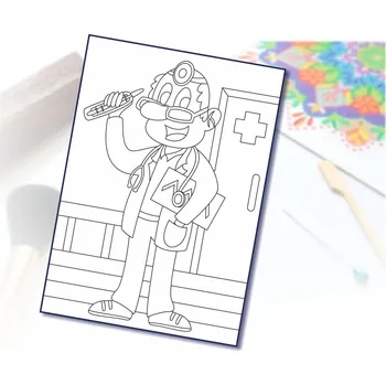 Radost v písku Šablona na pískování doktor Varianta: A5 (148 x 210 mm)