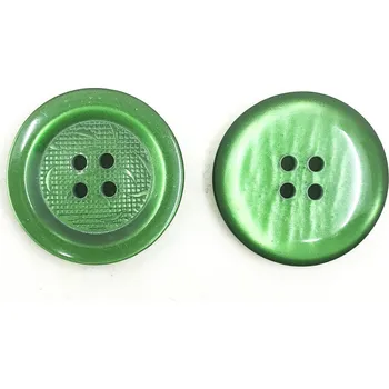Knoflík GOM125, Knoflík, 35mm, smaragdový, se vzorem, 1ks