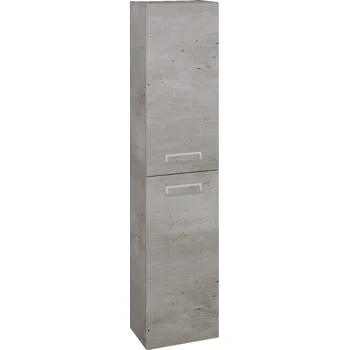Koupelnový nábytek Dřevojas Vysoká skříň DOOR SV1D2 35 - D01 Beton / Úchytka T39 / D01 Beton / Pravé