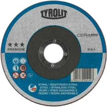 Příslušenství k brusce Flex 125 x 1,6 x 22 mm ocel / nerez 2v1 Tyrolit Secur