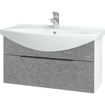 Koupelnový nábytek Dřevojas Koupelnová skříňka TAKE IT SZZ 85 - N01 Bílá lesk / Úchytka T07 / D20 Galaxy