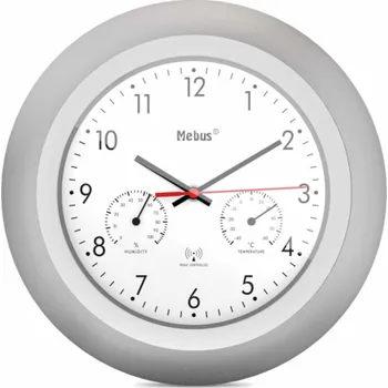 Hodiny Mebus 19450 Rádiem řízené nástěnné hodiny w. Teploměr/vlhkoměr