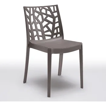 Zahradní nábytek Plastová židle MATRIX taupe