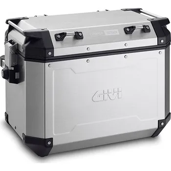Zavazadlo na motocykl Givi obkn 48ar stříbrný pravý kufr trekker outback hliníkový (monokey boční), objem 48 ltr.