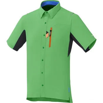Pánská košile SHIMANO Button Up košile, Island zelená, L