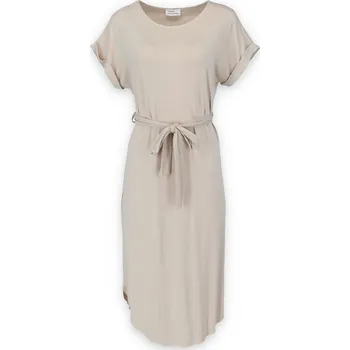 Dámské šaty Šatos vázaním v pase16260 Itálie barva: béžová
