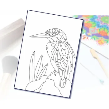 Radost v písku Šablona na pískování ledňáček Varianta: A5 (148 x 210 mm)