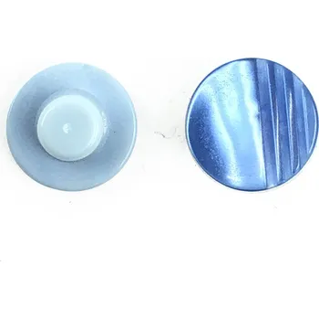 Knoflík GOM168, Knoflík, 12mm, modrý s pruhy, 1ks