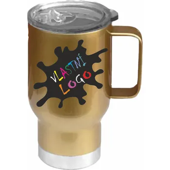 Termohrnek ON-DESIGN Cestovní TERMO hrnek 450 ml Barva: zlatá