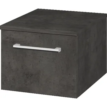 Koupelnový nábytek Dřevojas Nízká skříňka DOS SNZ1 40 - D16 Beton tmavý / Úchytka T03 / D16 Beton tmavý