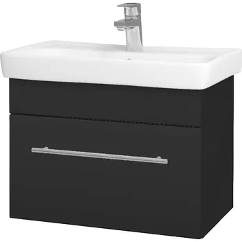 Koupelnový nábytek Dřevojas Koupelnová skříňka SOLO SZZ 60 - N03 Graphite / Úchytka T02 / N03 Graphite