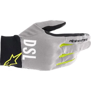 Moto rukavice Alpinestars X Diesel AS-DSL Shotaro Gloves Light Grey/Yellow Fluo XXL