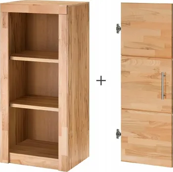 Knihovna LINZ - knihovna s dvířky jádrový BUK masiv 162