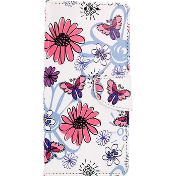 Pouzdro na mobilní telefon Pouzdro Samsung A14 5G knížkové Flowers (kryt neboli obal na Samsung A14 5G)