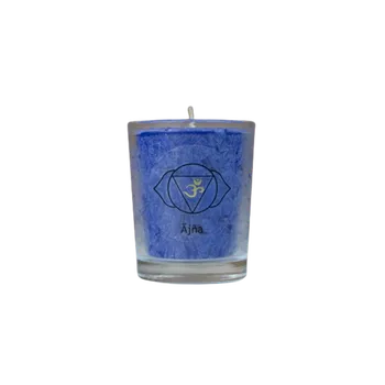 Svíčka MINI čakrová svíce - 6. čakra, královská modř