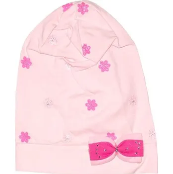 Čepice Dívčí bavlněná čepice, výškově nastavitelná, (0951-2), vel. 3-8 let